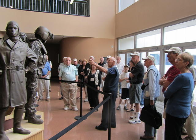 A guided tour of the Army Aviation Museum followed